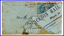 Confederate #7 Adversity Jackson Railroad Bill of Lading Shreveport LA Civil War