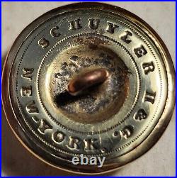 Confederate Alabama CIVIL War Coat Button Schuyler H & G / New York