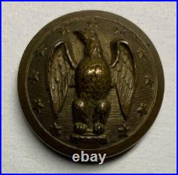Confederate Army Officers Civil War Coat Button Rare Backmark