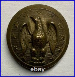 Confederate Army Officers Civil War Coat Button Rare Backmark