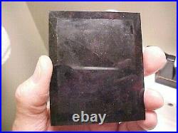 Confederate CIVIL WAR Ambrotype BLACK Glass Photograph 1/6 withCAVALRY Saber NICE