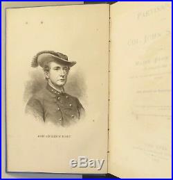 Confederate CIVIL War Partisan Life Col John Mosby 1867 1st Ed Fauquier Virginia