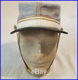 Confederate Captain Civil War Wool Kepi, Custom Tailored Sz. 57-57 1/2cm