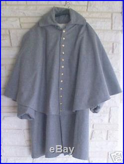 Confederate Cavalry Great Coat, Gray, Civil War, New