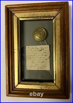 Confederate Cavalry Manuscript C Civil War Coat Button