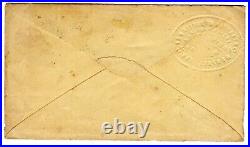 Confederate Civil War 56X2 Memphis TN with Embossed CC 1861 to Brownsville TN CERT