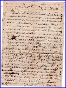 Confederate Civil War Ashville NC 1864 PAID 10 to Pierceville NC DPO