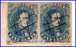 Confederate Civil War CSA#4 Pair CV$1200 Vance's Ferry SC to 10th Regt SC