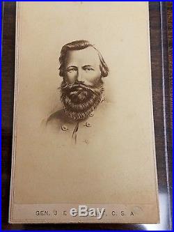 Confederate Civil War Cavalry General Jeb Stuart CDV Image