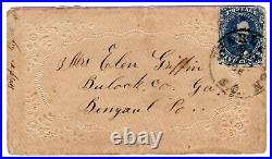 Confederate Civil War Charleston SC Ladies Envelope Bengal GA DPO