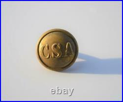 Confederate Civil War Coat Size Button C. S. A CSA w Shank