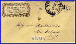 Confederate Civil War Fort Deposit Alabama Dry Goods Advertising to New Orleans