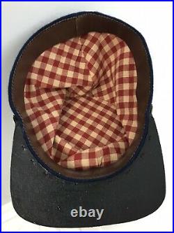 Confederate Civil War Handmade Kepi Sumac Jean Campaigner Quality sz 7-1/2