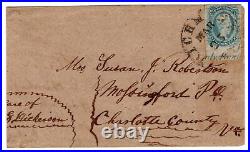 Confederate Civil War Imprint Stamp Turned Richmond VA Chula