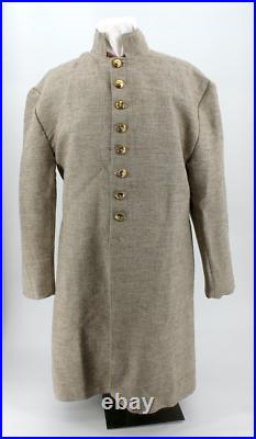 Confederate Civil War Jean Wool Frock Coat Confederate Uniform Coat Size 42