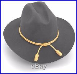 Confederate Civil War Officer's Hat With Gold Cord Size Extra Large (75/8-73/4)