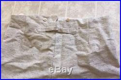 Confederate Civil War Reenacting Natural Gray Jean Wool Trousers. B&B Tart 40X30