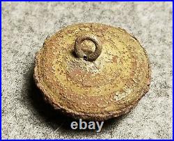 Confederate Civil War Super Rare Iron Face Georgia State Button 24mm GA 10