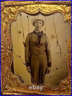 Confederate Civil War soldier photo ambrotype 6th plate possible Tennessee