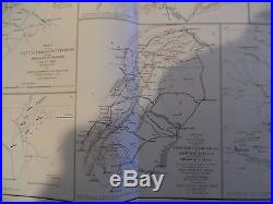 Confederate Civil war map Official Atlas Gen. Ewell and R. E. Lee Gettysburg