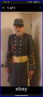Confederate Coat Handmade Colonel's Frock Coat Civil War Wool Officer Uniform