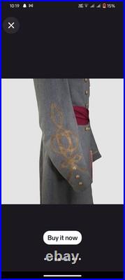 Confederate Coat Handmade Colonel's Frock Coat Civil War Wool Officer Uniform