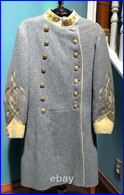 Confederate Colonel Shell Jacket, Custom-Made High Quality, Civil War, Size 38R