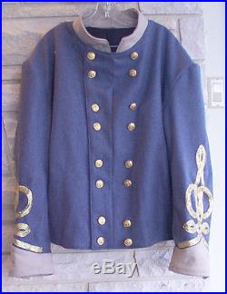 Confederate General Cadet Gray Shell Jacket, Civil War, New