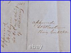 Confederate General Hylan B. Lyon & Simon B. Buckner Civil War Date Signed