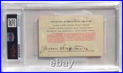 Confederate General James Longstreet Civil War Autograph PSA Authenticated
