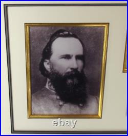 Confederate General James Longstreet Civil War Signed Autograph Check Display