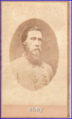 Confederate General John Bell Hood CDV withNashville TN backmark and tax stamp