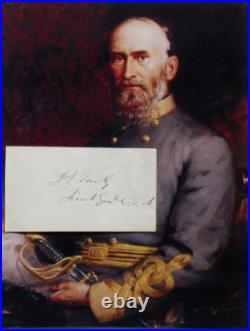 Confederate General Jubal A. Early Autograph Civil War Commander Confederate General Jubal A. Early Autograph Civil War Commander