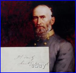 Confederate General Jubal A. Early Autograph Civil War Commander