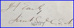 Confederate General Jubal A. Early Autograph Civil War Commander