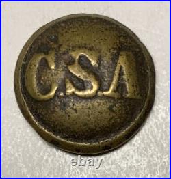 Confederate General Service Civil War Coat Button
