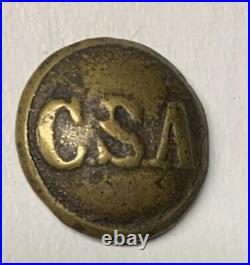Confederate General Service Civil War Coat Button