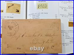 Confederate HIGH POINT NC Civil War EARNHART & ADDERTON Cover LEXINGTON NC