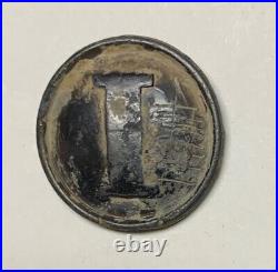 Confederate Infantry Civil War Coat Button