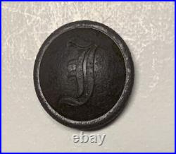 Confederate Infantry William Bird Civil War Coat Button