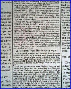 Confederate JOHN S. MOSBY Guerrillas Greenback Raid 1864 Civil War Newspper a