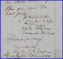 Confederate KIA General William H. T. Walker War-date Signed Civil War document