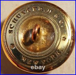 Confederate Kentucky CIVIL War Coat Button Schuyler H &g / New York