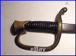 Confederate Light Artillery Saber Sword Old Salty Example Civil War Antique