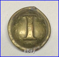 Confederate Local Infantry I With Stars Civil War Coat Button