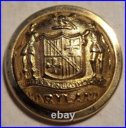 Confederate Maryland CIVIL War Coat Button Extra / Quality