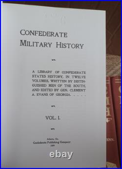 Confederate Military History, 16 Volumes complete, Civil War 1899 / 1994, Evans