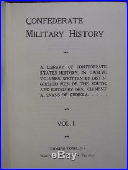 Confederate Military History Complete 12-volume Book Set CIVIL War