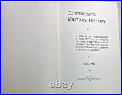 Confederate Military History Set National Historical Society Missing Vol. X P. I Confederate Military History Set National Historical Society Missing Vol. X P. I
