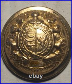 Confederate Missouri CIVIL War Officers Coat Button Waterbury Button Co Extra